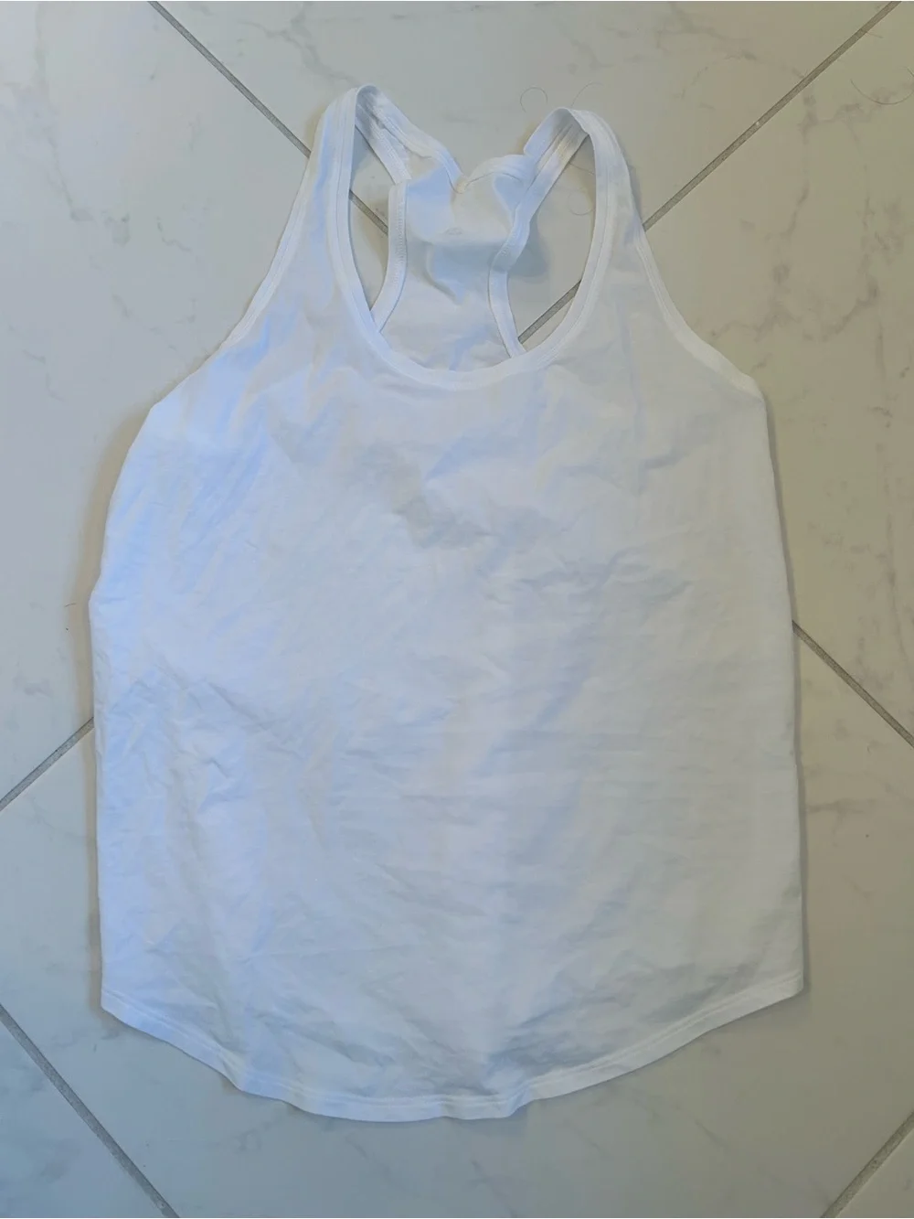 lululemon athletica White Racerback Training Tank